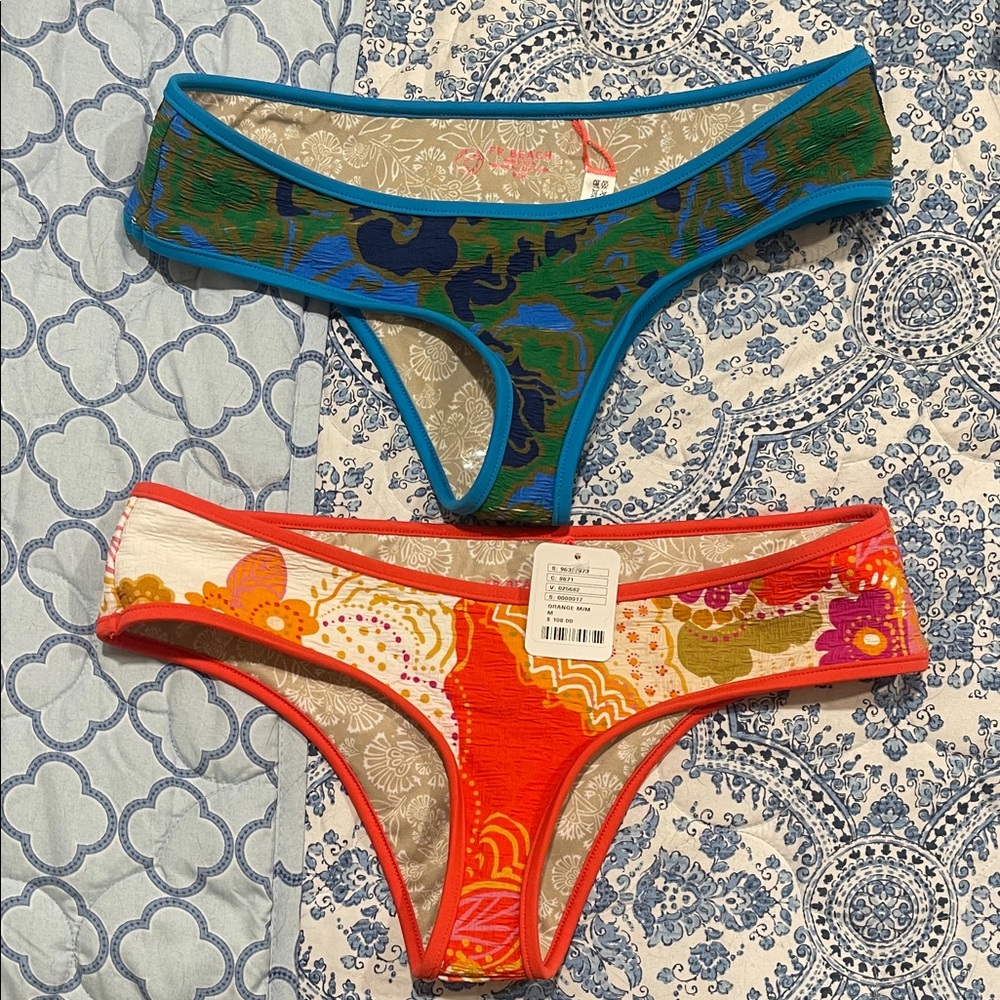Colorful bikini bottoms
